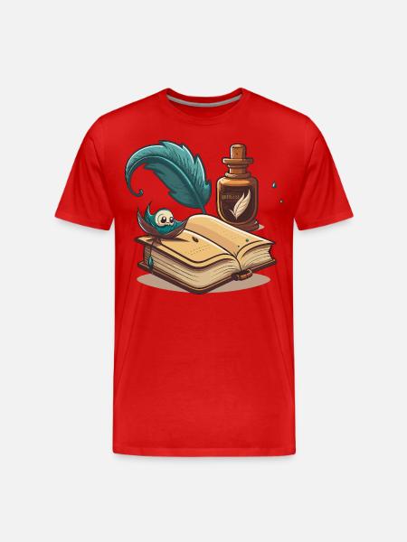 L’écrivain classique - T-shirt bio Premium Homme - rouge