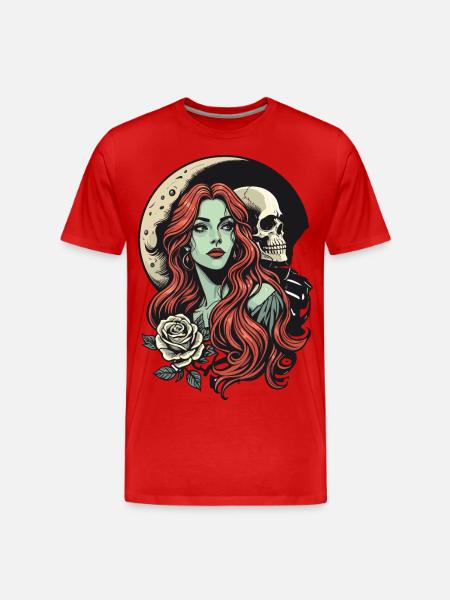 Dark Romance - Men's Premium Organic T-Shirt - red