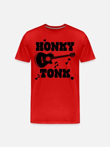 Honky Tonk - Men's Premium Organic T-Shirt - red
