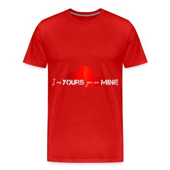 Valentine Happy Valentine - Men's Premium Organic T-Shirt - red - Front - Damien (186cm)