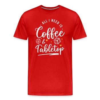 Game Night Game Chess Card Game - Men's Premium Organic T-Shirt - red - Front - Damien (186cm)
