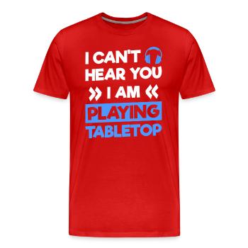 Board Games Board Player Character Role-playing Game - Men's Premium Organic T-Shirt - red - Front - Damien (186cm)