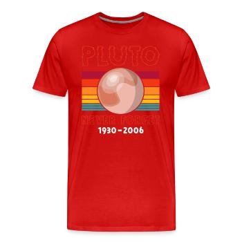 Univers Univers Lune Rocket - T-shirt bio Premium Homme - rouge - Devant - Damien (186cm)