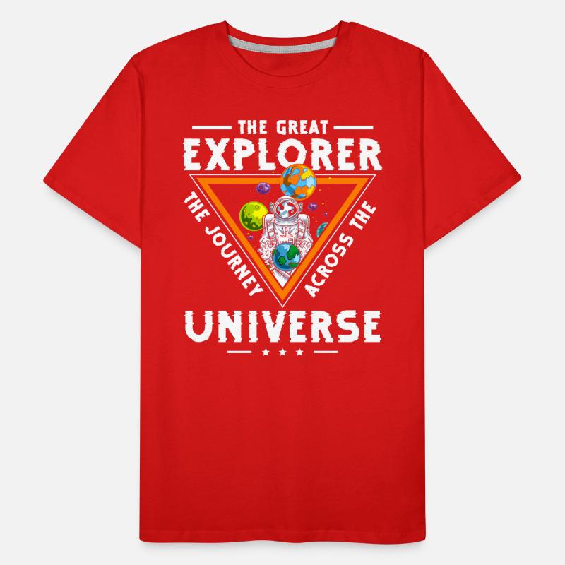 Outer Space Moon Galaxy Men's Premium Organic T-Shirt