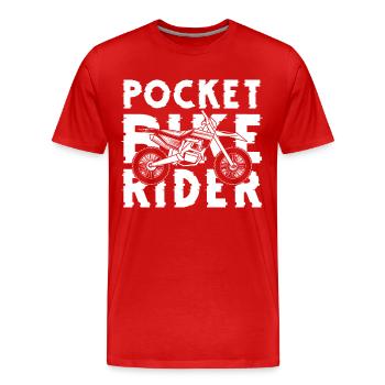 Motocross Enduro Dreck - Männer Premium Bio T-Shirt - Rot - Vorne - Damien (186cm)