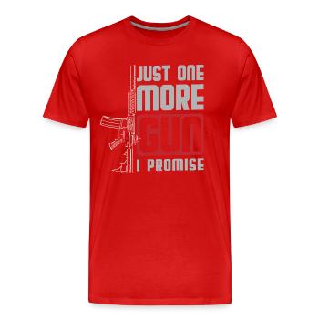 Waffen Freiheit - Männer Premium Bio T-Shirt - Rot - Vorne - Damien (186cm)