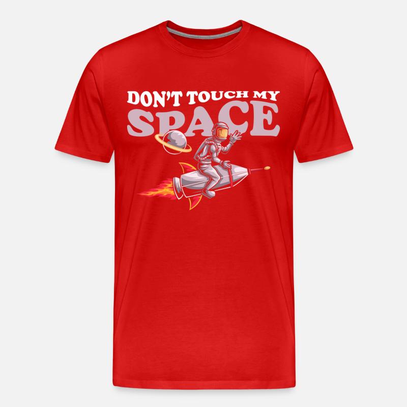 Navette spatiale Weightless Stars Spaceman - T-shirt bio Premium Homme - rouge