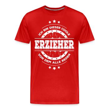 Erzieher Geburtstag Kindergärtner Geschenk - Männer Premium Bio T-Shirt - Rot - Vorne - Damien (186cm)