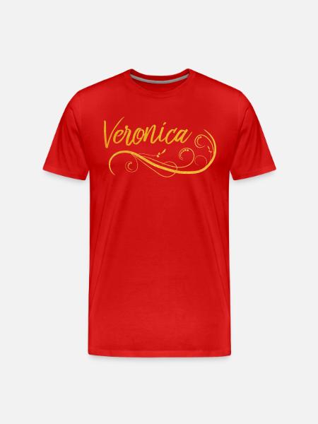 Veronica - Men's Premium Organic T-Shirt - red