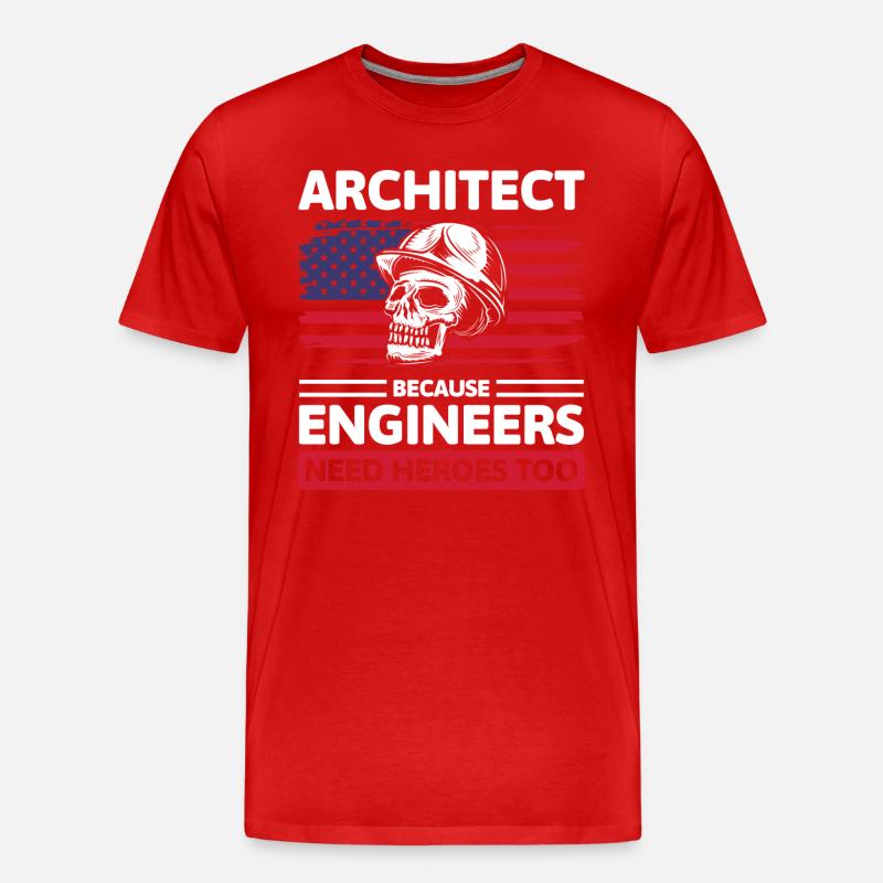 Architecture Design Studies Construction - T-shirt bio Premium Homme - rouge