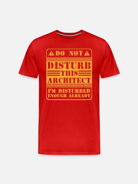 Architecture House Construction - Men's Premium Organic T-Shirt - red