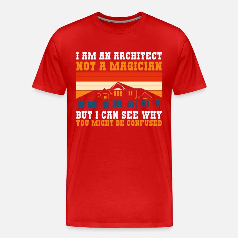 Architecture Profession Host Master Builder - Men's Premium Organic T-Shirt - red