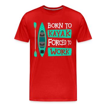 Rudern Sportler Achter - Männer Premium Bio T-Shirt - Rot - Vorne - Damien (186cm)
