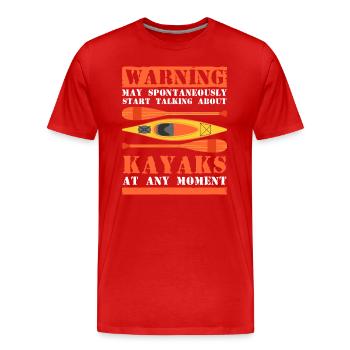 Rudern Wasser Steuermann - Männer Premium Bio T-Shirt - Rot - Vorne - Damien (186cm)