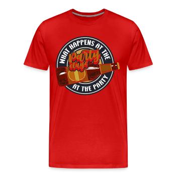 Fête de célébration Drinking Party faire soirée entre filles - T-shirt bio Premium Homme - rouge - Devant - Damien (186cm)