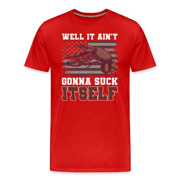 Essen Restaurant Grill Köstlichkeiten - Männer Premium Bio T-Shirt - Rot - Vorne - Damien (186cm)
