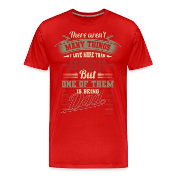 Vatertag Bier Brauen Papa Geburtstagsgeschenk - Männer Premium Bio T-Shirt - Rot - Vorne - Damien (186cm)