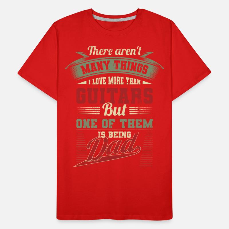 Vatertag Gitarrise Gitarrist Vater Papa Geschenk Männer Premium Bio T-Shirt