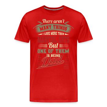 Father's Day MMA Martial Arts Dad Birthday Gift - Men's Premium Organic T-Shirt - red - Front - Damien (186cm)
