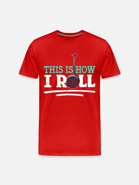 Segway Driver Driving Tours - Men's Premium Organic T-Shirt - red