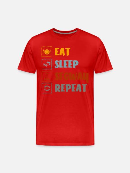 Segway Transport Balance Tour - Men's Premium Organic T-Shirt - red