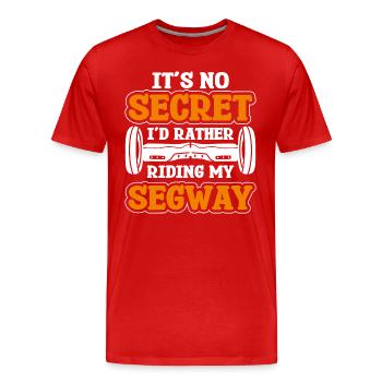 Segway Fun Véhicule Mode Véhicule - T-shirt bio Premium Homme - rouge - Devant - Damien (186cm)