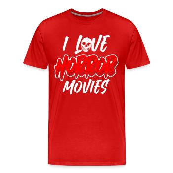 Movie Star Screen Action Hollywood - Men's Premium Organic T-Shirt - red - Front - Damien (186cm)