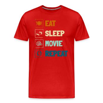 Filmstar Camera Staff Festival - Men's Premium Organic T-Shirt - red - Front - Damien (186cm)