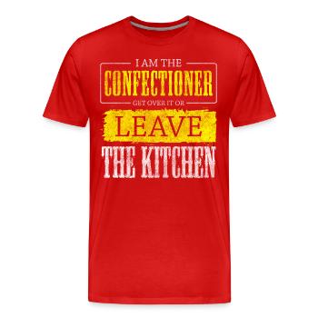 Pastry Cupcake Pastry Sweets - Men's Premium Organic T-Shirt - red - Front - Damien (186cm)
