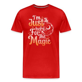 Chemie Kräuter Zeichen Hexerei - Männer Premium Bio T-Shirt - Rot - Vorne - Damien (186cm)