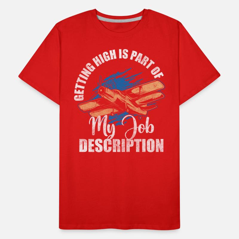 Planeur de construction de modèles réduits d’avions T-shirt bio Premium Homme