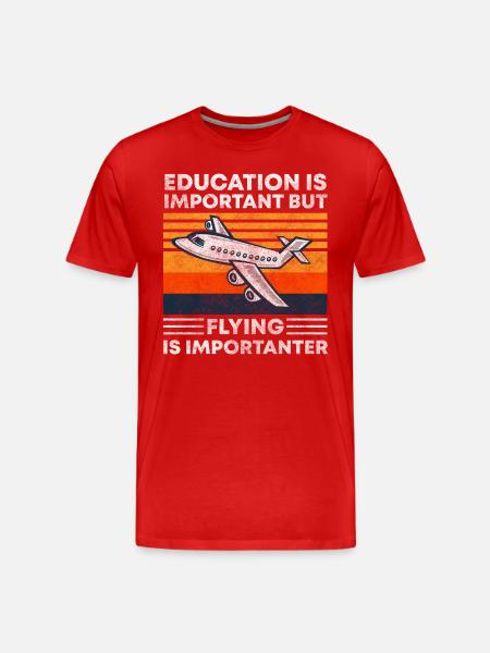 Pilot Work Pilots Gliders - Men's Premium Organic T-Shirt - red