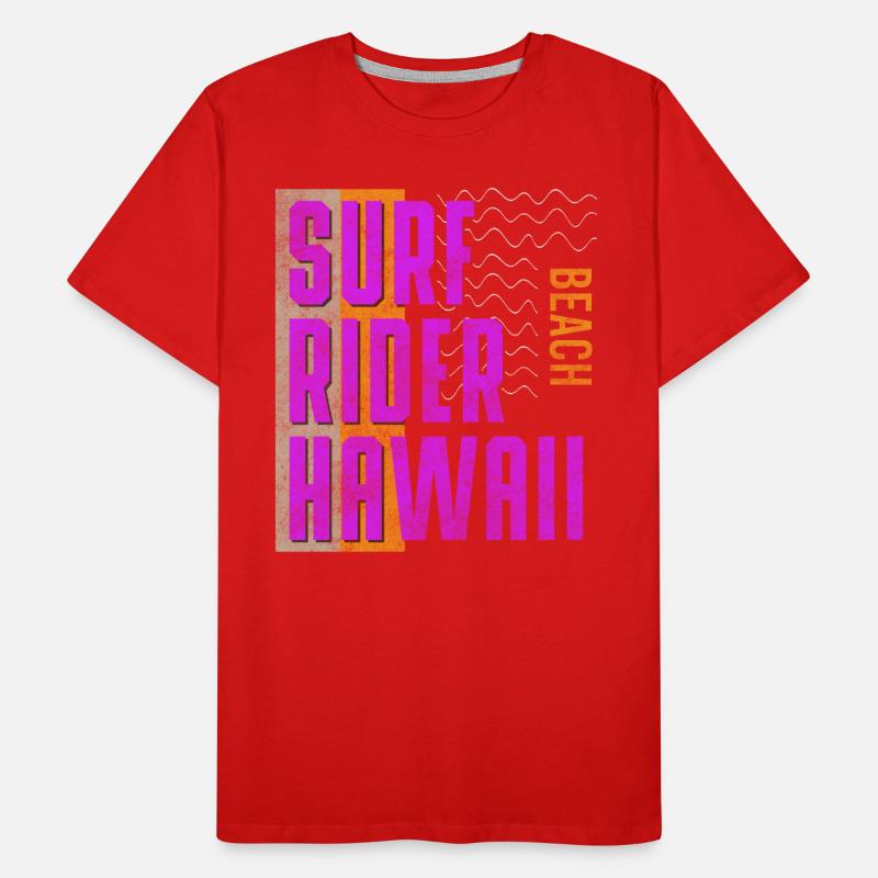 Surf Planche de surf Eau T-shirt bio Premium Homme
