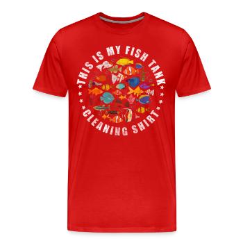Aquarium Hobby Zucht - Männer Premium Bio T-Shirt - Rot - Vorne - Damien (186cm)