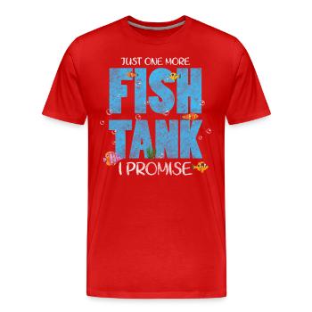 Fische Aquarianer Unter Wasser - Männer Premium Bio T-Shirt - Rot - Vorne - Damien (186cm)