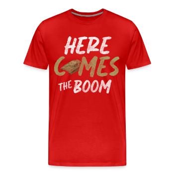 Militär Waffen - Männer Premium Bio T-Shirt - Rot - Vorne - Damien (186cm)