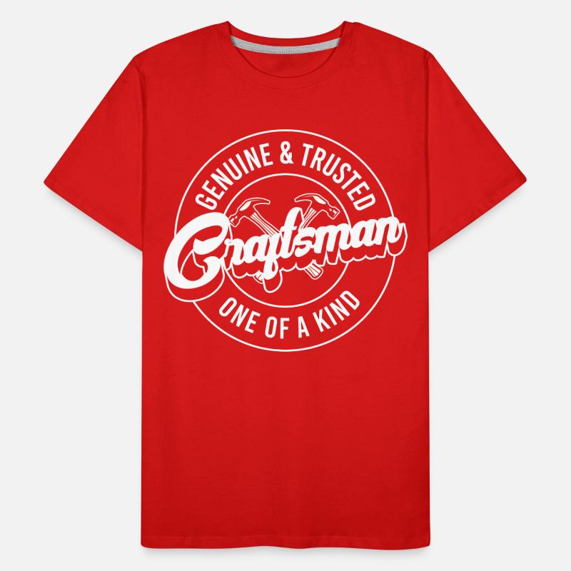 Craftsman DIY Carpenter Master Builder Men's Premium Organic T-Shirt