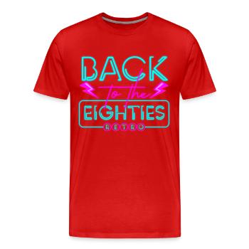 Couleurs lumineuses Cool Costume Neon Party - T-shirt bio Premium Homme - rouge - Devant - Damien (186cm)
