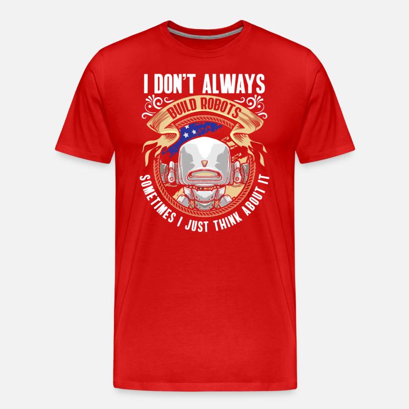 Maschine Hobby Techniker - Männer Premium Bio T-Shirt - Rot
