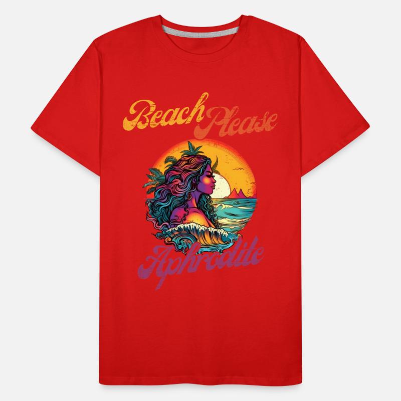 Beach Please - Aphrodite T-shirt bio Premium Homme