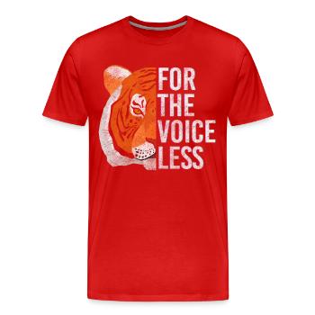 Tierfreund Naturschutz Retter Umweltschutz - Männer Premium Bio T-Shirt - Rot - Vorne - Damien (186cm)