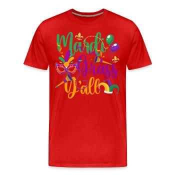 Tradition de célébration du défilé du parti - T-shirt bio Premium Homme - rouge - Devant - Damien (186cm)