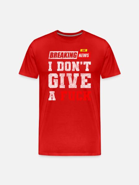 No interest, indifference - Men's Premium Organic T-Shirt - red