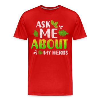 Potion Pflanzenheilkunde Gesundheit Natürlich - Männer Premium Bio T-Shirt - Rot - Vorne - Damien (186cm)