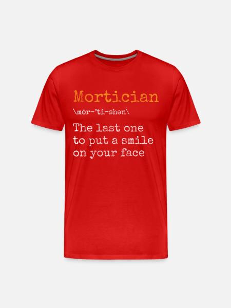 Undertaker Cemetery - Men's Premium Organic T-Shirt - red