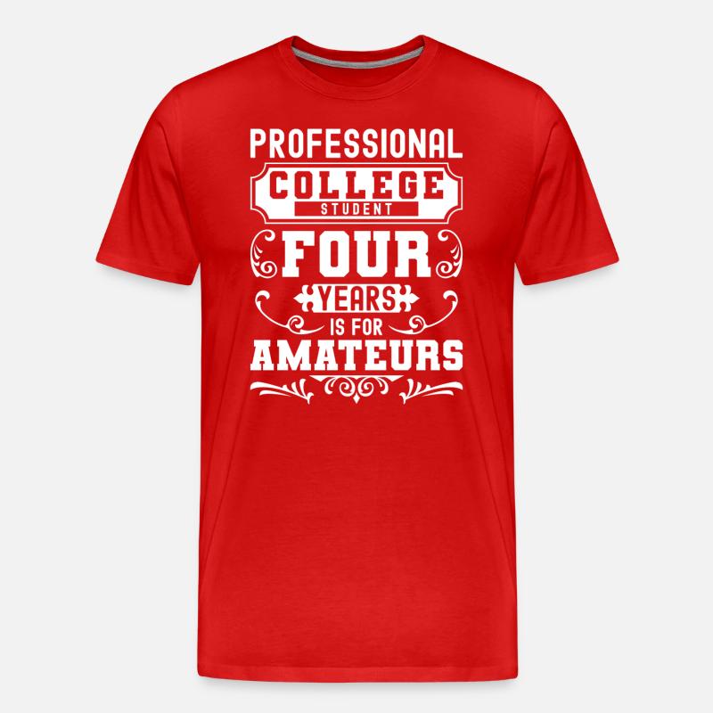 Studium Hochschule BWL - Männer Premium Bio T-Shirt - Rot