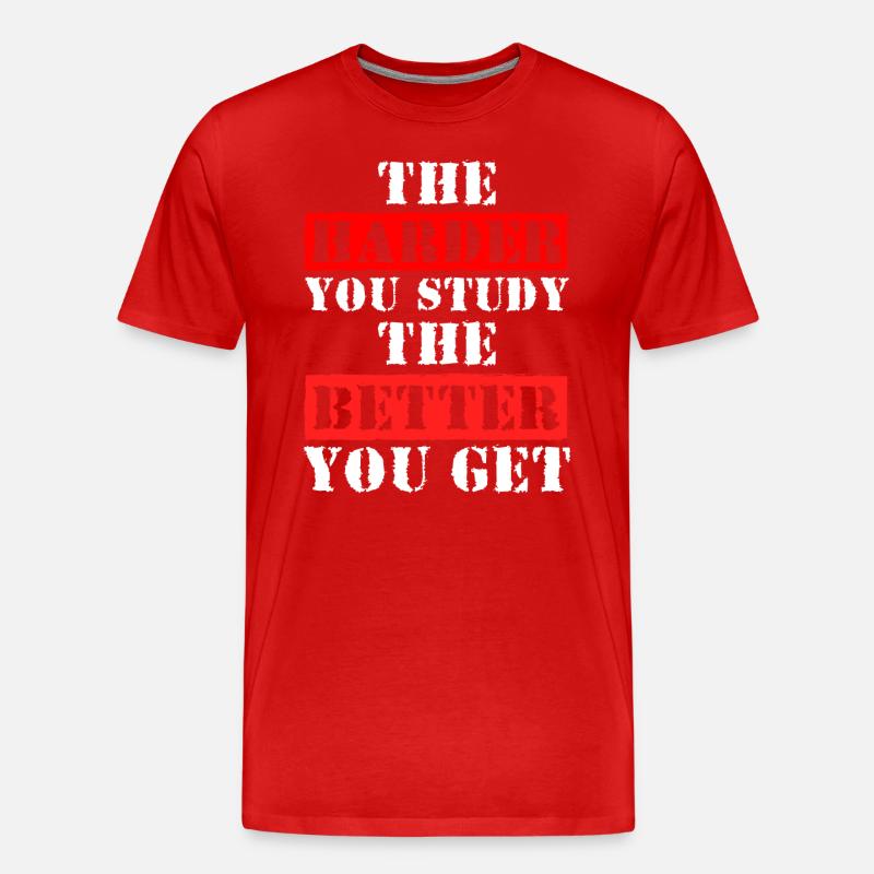 Student Lehrer Pleite Abschluss - Männer Premium Bio T-Shirt - Rot