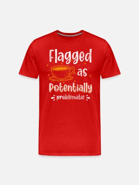 Problems Fun Satire Positive - Men's Premium Organic T-Shirt - red