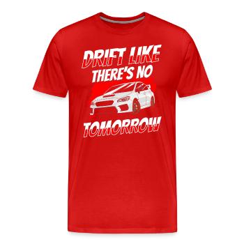 Drifting Auto Asphalt Flitzer - Männer Premium Bio T-Shirt - Rot - Vorne - Damien (186cm)
