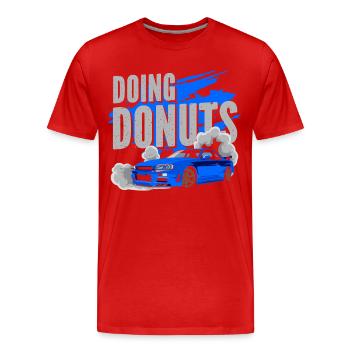Sport automobile Pilote de course automobile - T-shirt bio Premium Homme - rouge - Devant - Damien (186cm)